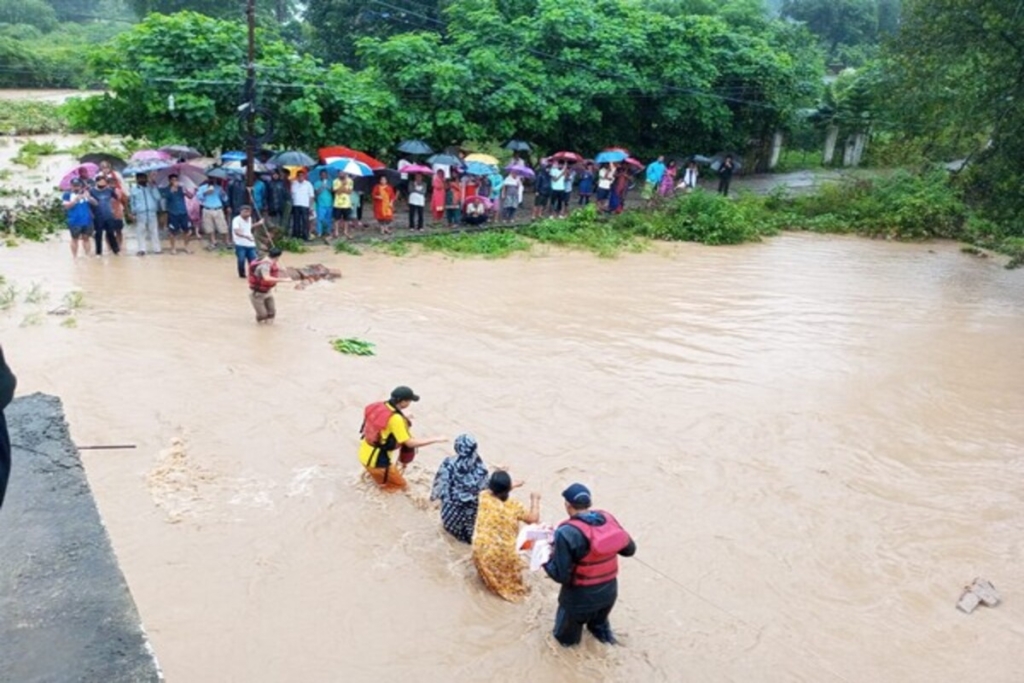 Monsoon effect on hill properties in Uttarakhand
