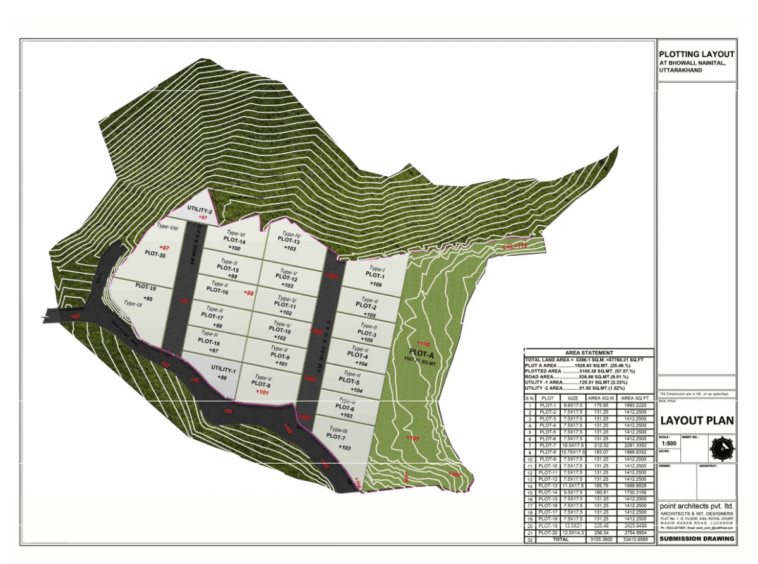 map layout of oak dwelling