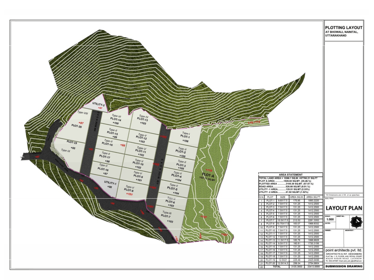 map layout of oak dwelling
