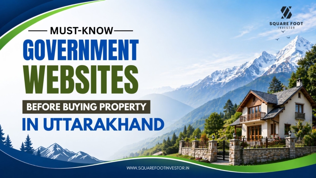 government websites for property buyers in Uttarakhand