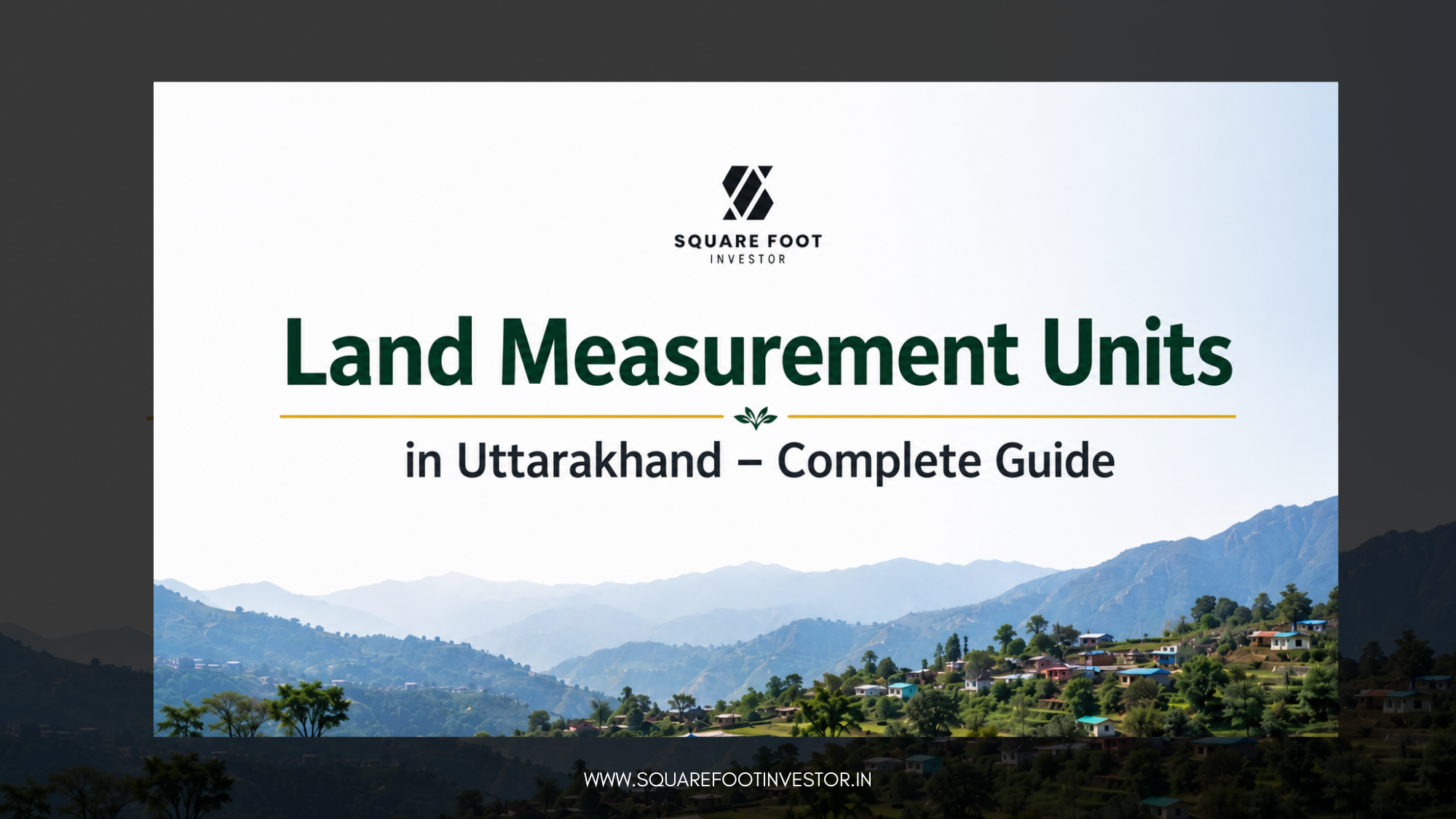 Land Measurement Units in Uttarakhand