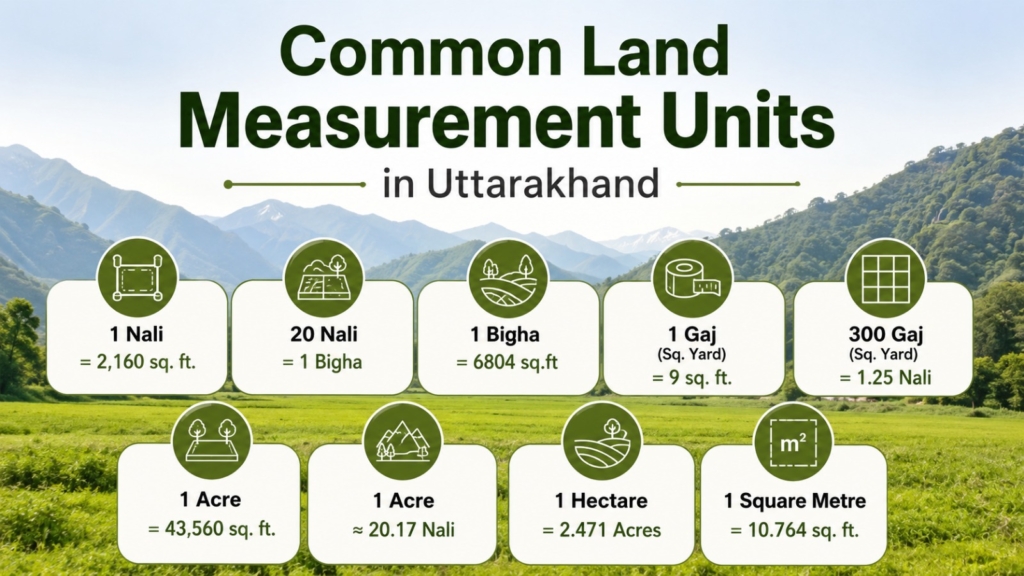 Land Measurement Units in Uttarakhand