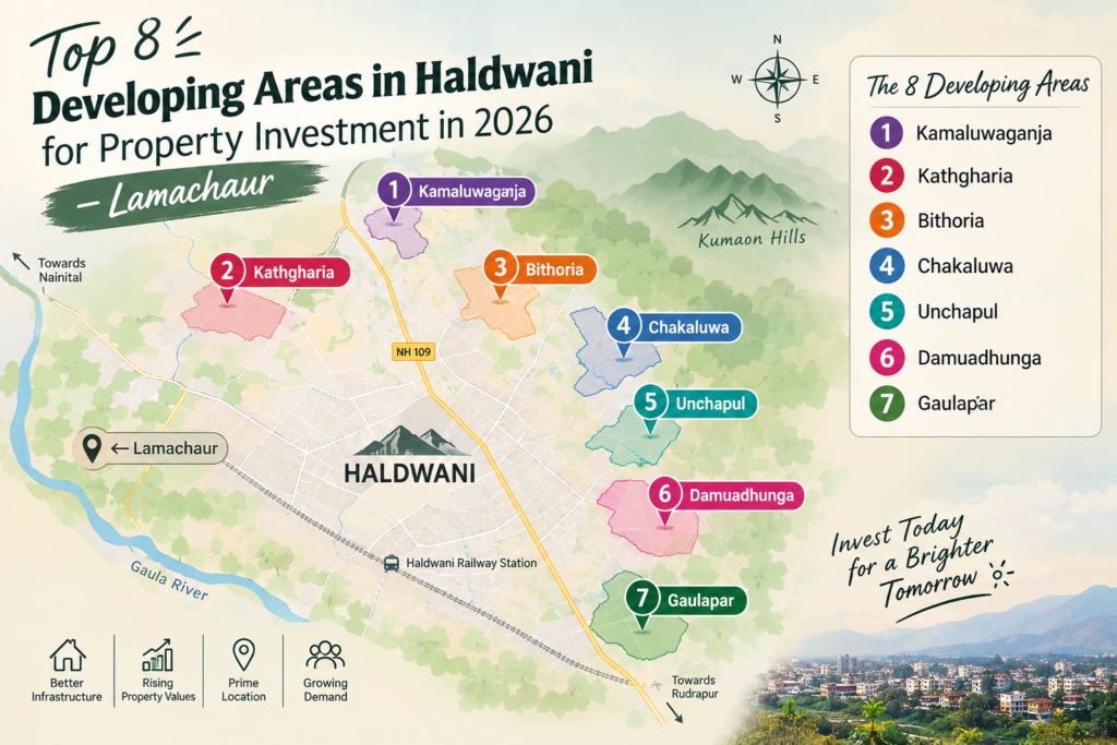 developing areas in Haldwani